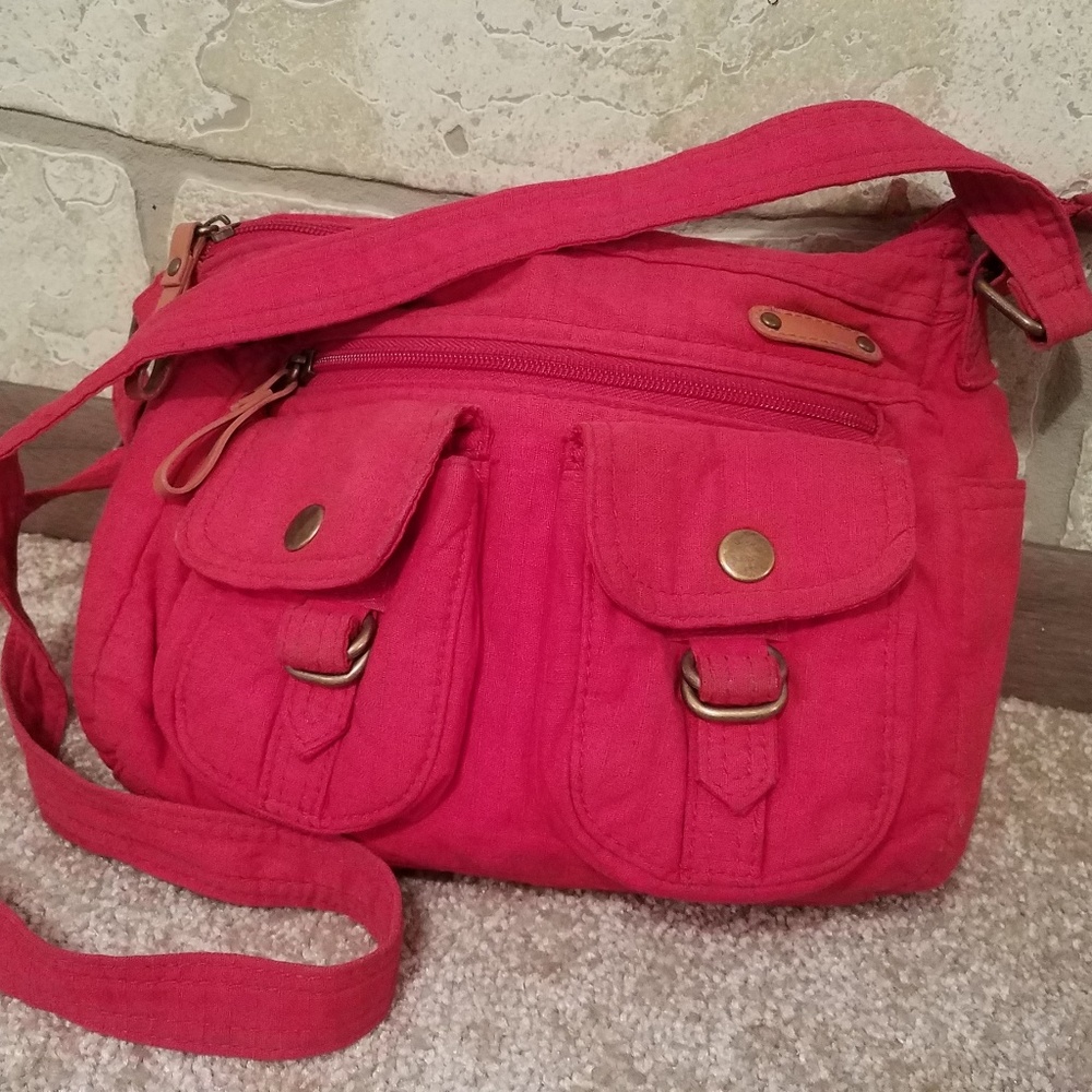 Small red crossbody bag/purse